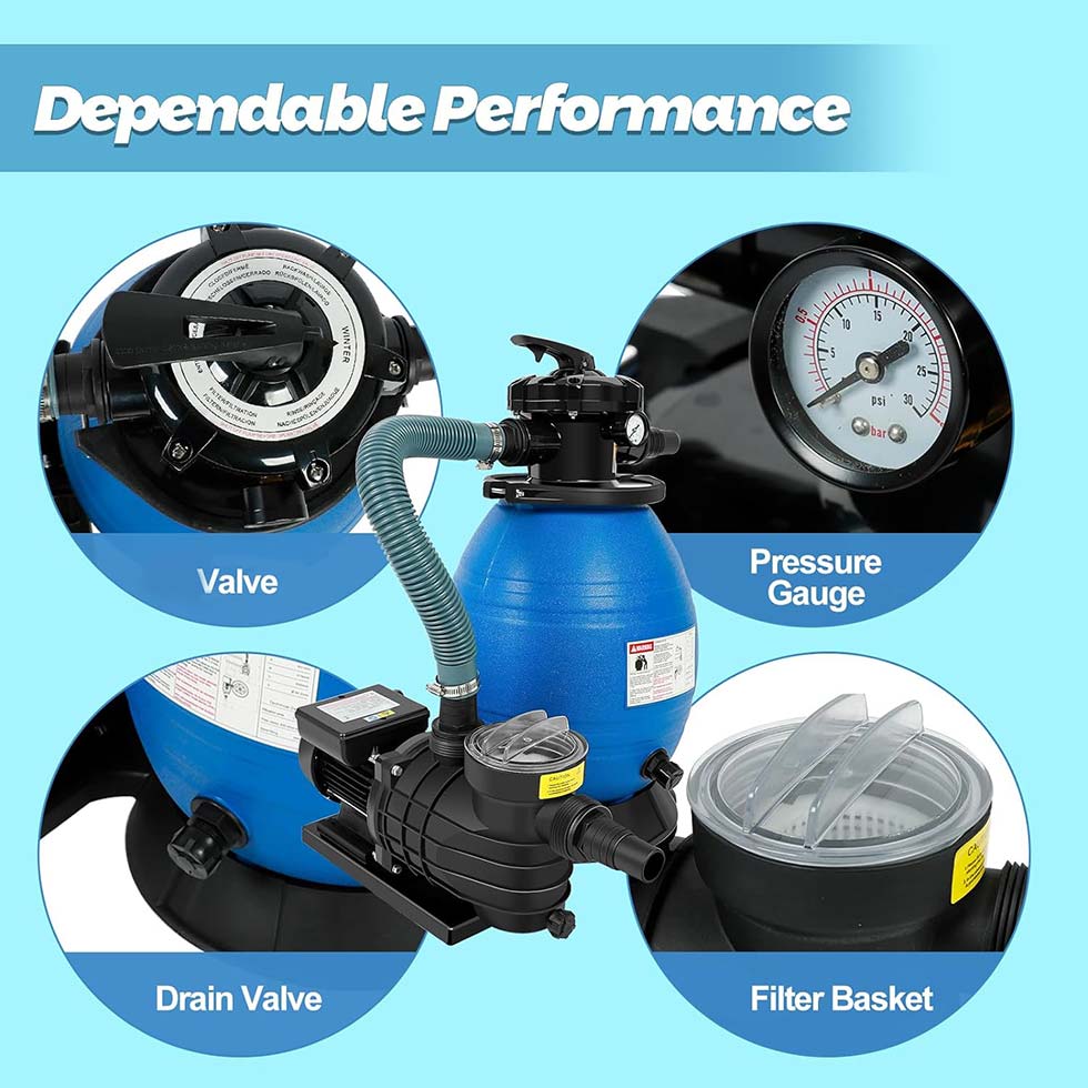 Sand Filter Pump Easy Installation For Domestic and Commercial Pool