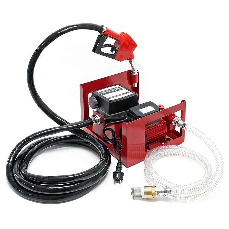 Самовсмоктуючий електричний масляний дизельний насос із 4-значним витратоміром